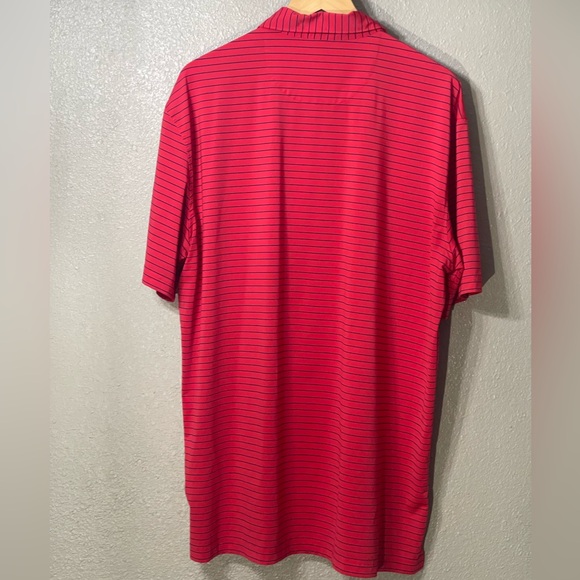 Masters Tech Red and Black Striped Polo Shirt - Size XL - Picture 4 of 4